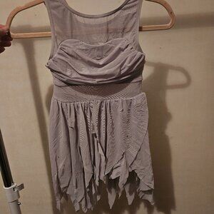 Semi-custom Balera D8423 - Mesh Wrap Dress (Grey)